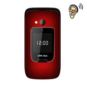 CPA HALO 15 červený TELMY1015RE - Mobilný telefón s nabíjacím stojanom