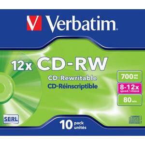 Verbatim CD-RW 10ks, 700MB 12x 43148 - CD disk