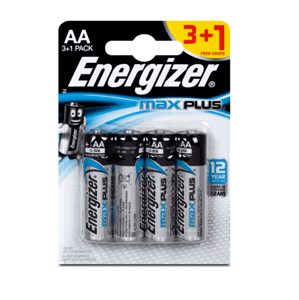 Energizer Max Plus LR6 (AA) 3+1ks - Batérie alkalické