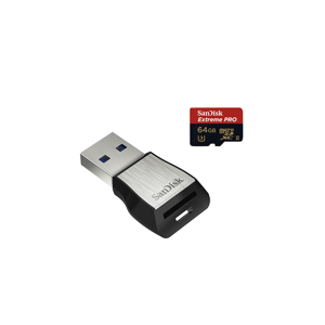SanDisk Extreme Pro microSDXC 64GB Class 10 UHS-II U3 (r275/w100) 173318 - Pamäťová karta + USB 3.0 čítačka