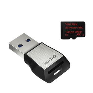 SanDisk Extreme Pro microSDXC 128GB Class 10 UHS-II U3 (r275/w100) 173319 - Pamäťová karta + USB 3.0 čítačka