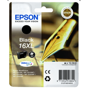 Epson 16XL black 12.9ml 500str. C13T16314012 - Náplň pre tlačiareň