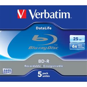 Verbatim BD-R SL 5ks, 25GB 6x 43836 - Blu-ray