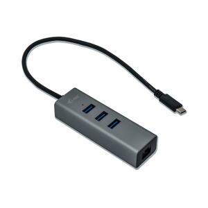 i-Tec Metal USB-C 3.1 Hub 3-Port + Gigabit Ethernet Adapter C31METALG3HUB - USB-C rozbočovač