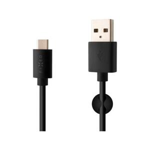 FIXED kábel USB-C 2m 3A čierny FIXD-UC2M-BK - Dátový a nabíjací kábel USB 2.0