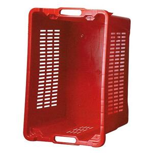 Strend Pro ICS M401000 254419 - Prepravka 40 lit, 56x35x31 cm, perforované steny, červená