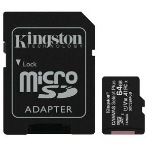 Kingston Canvas Select Plus MicroSDXC 64GB Class 10 (r100MB,w10MB) SDCS2/64GB - Pamäťová karta + adaptér