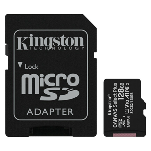 Kingston Canvas Select Plus MicroSDXC 128GB Class 10 (r100MB,w10MB) SDCS2/128GB - Pamäťová karta + adaptér