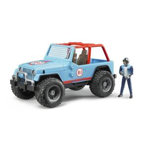 Bruder BRUDER 02541 Jeep WRANGLER Cross Country modrý s figúrkou jazdca 02541 - Offroad