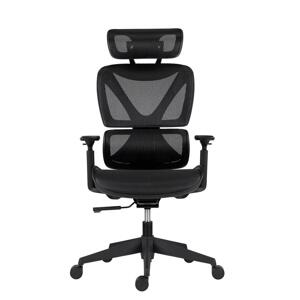ESTER CI - Kancelárska stolička s opierkou hlavy, čierna sieťovina, max. 130kg