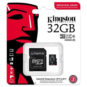 Kingston Industrial MicroSDHC 32GB class 10 (r100MB,w80MB) SDCIT2/32GB - Pamäťová karta + adaptér