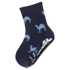 STERNTALER Ponožky protišmykové Ťava AIR  námornícka modrá chlapec veľ. 18 6-12m 8152401-300-18