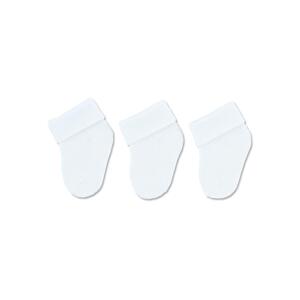 STERNTALER Ponožky bambusové 3ks v balení biela uni veľ. 0 0-1m 8212210-500-0