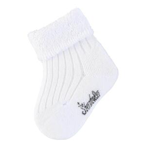 STERNTALER Ponožky froté biela uni veľ. 14 0-4m 8301450-500-14