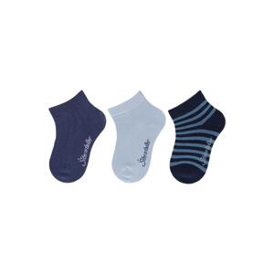 STERNTALER Ponožky krátke 3 ks v balení modrá chlapec veľ. 18 6-12m 8322430-355-18