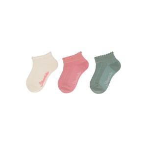 STERNTALER Ponožky nízke 3ks v baleníé ecru dievča veľ. 22 12-24m 8512481-908-22