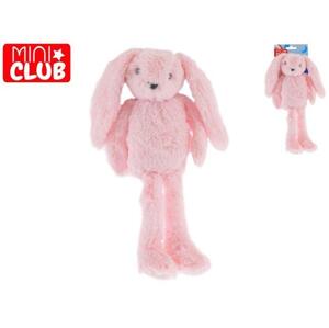 MIKRO -  Mini Club zajačik plyšový ružový 37cm dlhé nohy 0m+ 93939