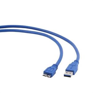Gembird USB 3.0 A vidlica - micro B vidlica 5m modrý CCP-mUSB3-AMBM-10 - Prepojovací kábel k HDD