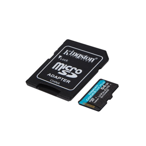 Kingston Canvas Go Plus MicroSDXC 256GB class 10 (r170MB,w90MB) SDCG3/256GB - Pamäťová karta + adaptér