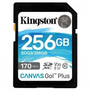 Kingston Canvas Go Plus SDXC 256GB Class 10 UHS-I (r170MB,w90MB) SDG3/256GB - Pamäťová karta SD