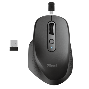 Trust Ozaa Rechargeable Wireless Mouse - black 23812 - Wireless optická myš