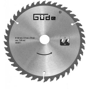GUDE 58171 - Pílový kotúč 160 X 20 24Z HM