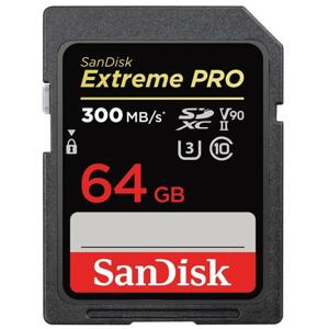 SanDisk Extreme Pro SDXC 64GB Class 10 UHS-II (r300MB,w260MB) 121505 - Pamäťová karta SD
