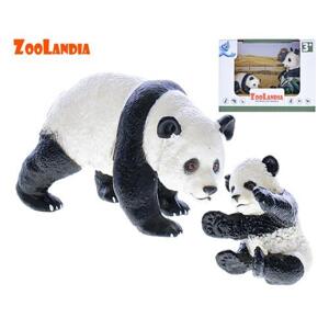 MIKRO -  Zoolandia panda s mláďaťom 4,5-10cm 50962 - Zvieratká