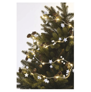 Emos LED vianočná girlanda – šišky 1.7m 2xAA, vnútorná, teplá biela DCGW04 - Vianočná dekorácia