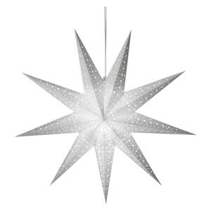Emos LED hviezda papierová závesná biela 60cm, vnútorná DCAZ09 - Vianočná dekorácia