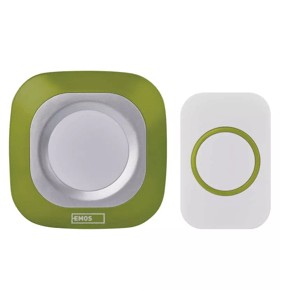 Emos P5733G zelený P5733G - Domový bezdrôtový zvonček