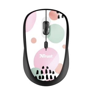 Trust Yvi Pink Circles 24441 - Wireless optická myš