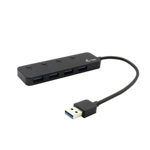 i-Tec USB 3.0 Metal HUB 4-Port s vypínačmi na jednotlivých portoch U3CHARGEHUB4 - USB rozbočovač