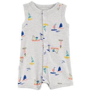 CARTER'S Overal letný Grey Boats chlapec 3m 1N593510_3M