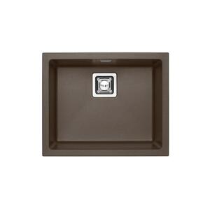 QUADRIX 50 Chocolate 03 1108036 - Drez Granitový 560x460mm, vanička 500x400x200mm