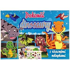 FONI-BOOK Dokonči dinosaury s úžasnými nálepkami 944019 - Kniha