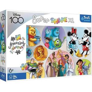 Trefl Puzzle 160 XL Super Shape - Farebný svet Disney / Disney 100 50033