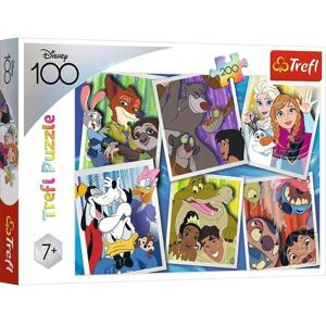 Trefl Puzzle 200 - Disney hrdinovia / Disney 100 13299