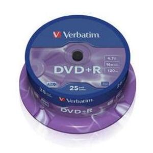Verbatim DVD+R 25ks, 4.7GB 16x 43500 - DVD disk