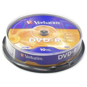 Verbatim DVD-R 10ks, 4.7GB 16x 43523 - DVD disk