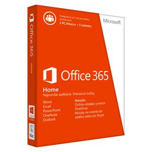 Microsoft Office 365 Premium pre domácnosti SK (1 rok, 5 PC) 6GQ-00181 - Kancelársky balík