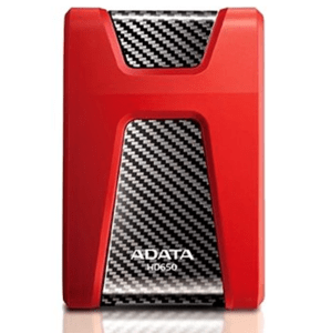 ADATA HD650 1TB červený USB 3.1 AHD650-1TU31-CRD - Externý pevný disk 2,5"