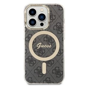 Guess IML 4G MagSafe Zadný Kryt pre iPhone 15 Pro Max, black 57983116692
