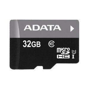 A-Data Micro SDHC Premier 32GB + SD adaptér, UHS-I, Class 10 - rýchlosť 30 MB/s (AUSDH32GUICL10-RA1)