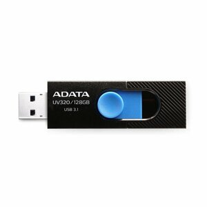 USB kľúč A-DATA UV320, 128GB, USB 3.1 - rýchlosť 80 MB/s, Black (AUV320-128G-RBKBL)