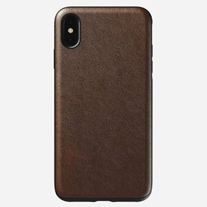 duplikat - Nomad kryt Rugged Case pre iPhone XS Max - Rustic Brown Leather NM21TR0000