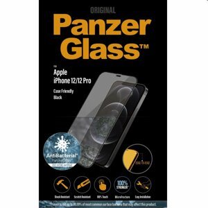 Ochranné temperované sklo PanzerGlass Case Friendly pre Apple iPhone 12/12 Pro, čierne 2711