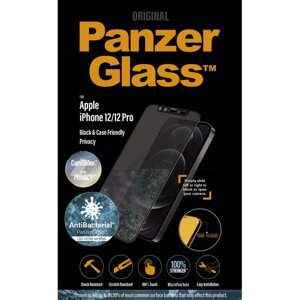 Ochranné temperované sklo PanzerGlass CamSlider AB s privátnym filtrom pre Apple iPhone 12/12 Pro, čierne P2714