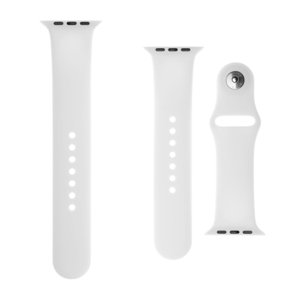 Set silikónových remienkov FIXED Silicone Strap pre Apple Watch 38/40/41 mm, biely FIXSST-436-WH