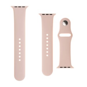 Set silikónových remienkov FIXED Silicone Strap pre Apple Watch 38/40/41 mm, ružový FIXSST-436-PI